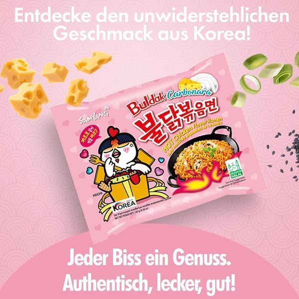 Локшина Samyang Buldak Carbonara Hot Chicken 130 г 201 фото
