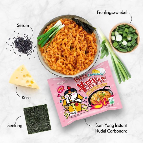 Локшина Samyang Buldak Carbonara Hot Chicken 130 г 201 фото