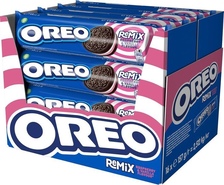 Печиво Oreo Remix малина і ваніль 157 г 104 фото