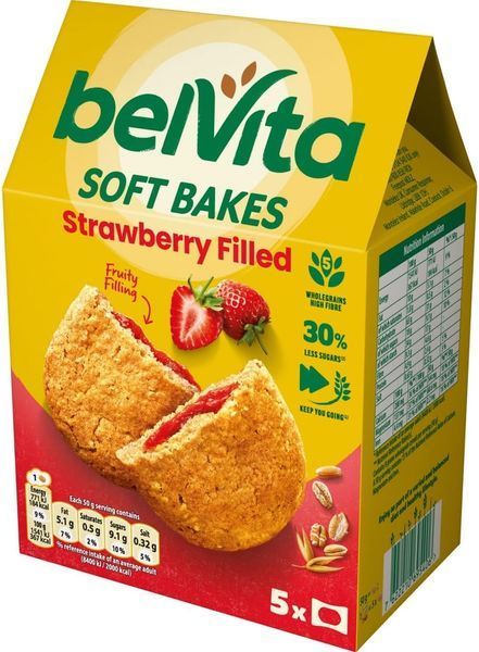 Печиво Belvita Soft Bakes Strawberry 250 г 109 фото
