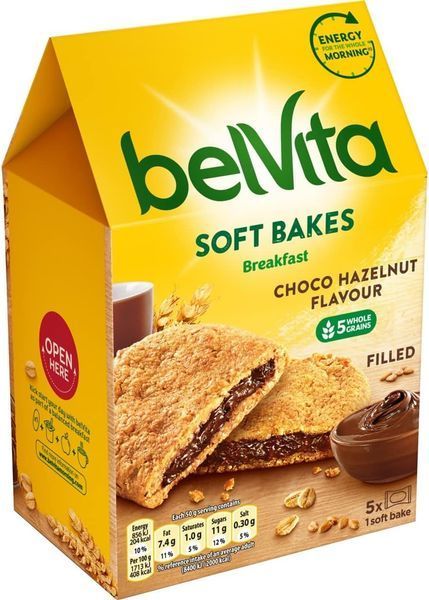 Печенье Belvita Soft Bakes Chocolate Hazelnut 250 г 110 фото