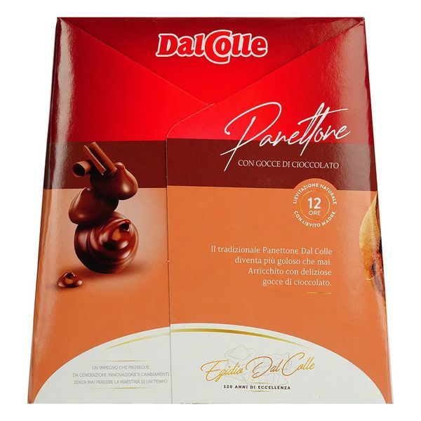 Кекс Dal Colle Panettone з шоколадними крихтами 750 г 10 фото