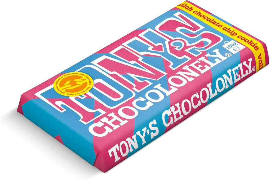 Шоколад Tony&rsquo;s Chocolonely Milk Chocolate Chip Cookie 180 г 15 фото
