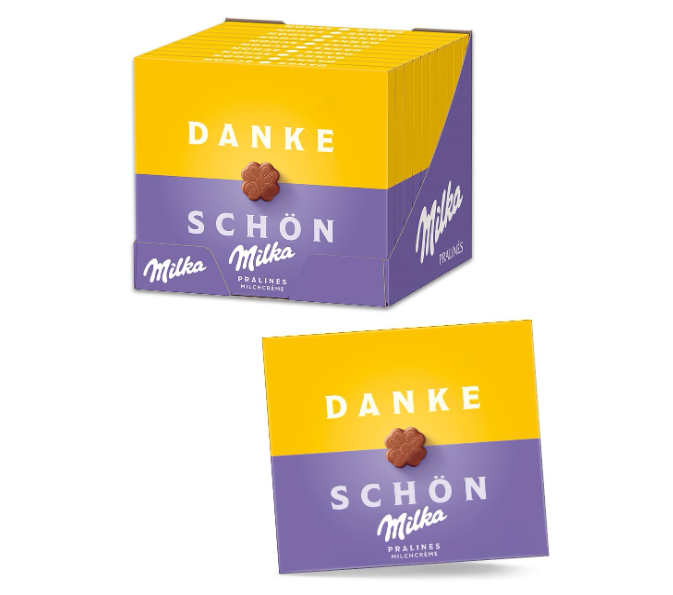 Шоколадні цукерки Milka Danke Schon Milchcreme 110 г 25 фото